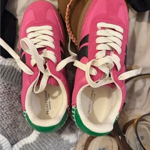 Project Cloud Women's Pink and Green Sneakers